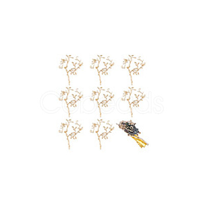 Brass Rhinestone Cabochon Settings KK-WH0079-108KCG-1