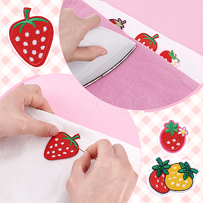 36Pcs 6 Styles Computerized Embroidery Cloth Self Adhesive Patches PATC-PH0001-23-1