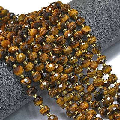 Natural Tiger Eye Beads Strands G-K389-E65-01-1