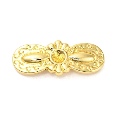 Brass Beads Rhinestone Settings KK-L229-018G-1