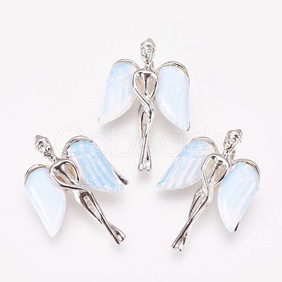 Natural & Synthetic Mixed Stone Pendants KK-G346-02-1