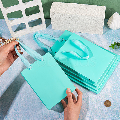 10Pcs 5 Sizes Kraft Paper Gift Shopping Bags Set ABAG-TA0002-23C-1