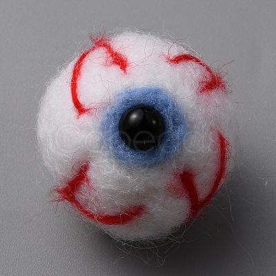 Wool Felt Craft Bloodshot Eyeballs FIND-WH0155-007B-1