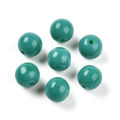 Opaque Solid Color Glass Beads X1-GLAA-N007-8mm-A09-1
