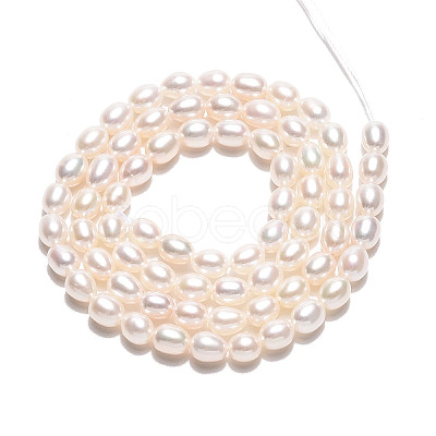 Natural Cultured Freshwater Pearl Beads Strands PEAR-N024-05-4AB-1