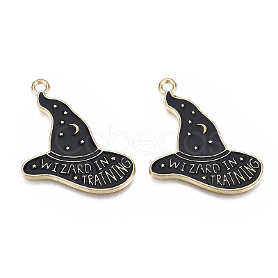 Rack Plating Alloy Enamel Pendants PALLOY-N164-015-1