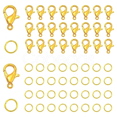200Pcs Zinc Alloy Lobster Claw Clasps DIY-YW0010-34-1