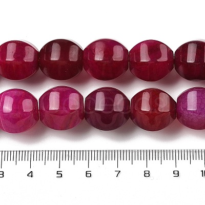 Dyed Natural Agate Beads Strands G-H087-E01-01B-1