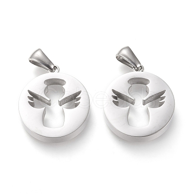 Non-Tarnish 304 Stainless Steel Pendants STAS-F253-05P-1