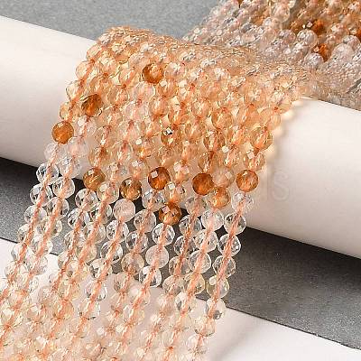 Natural Citrine Beads Strands G-Q002-B04-03-1