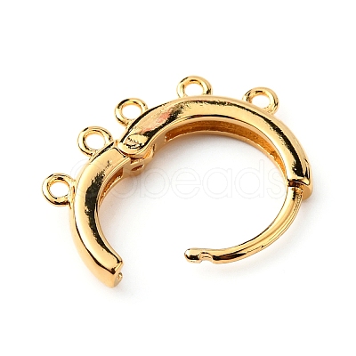 Brass Hoop Earrng Findings LS-KK-WH0035-85C-1