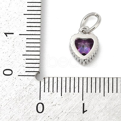 Brass Micro Pave Cubic Zirconia Pendants KK-H204-01P-03-1