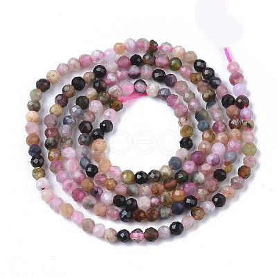 Natural Tourmaline Beads Strands X-G-S361-2mm-017-1