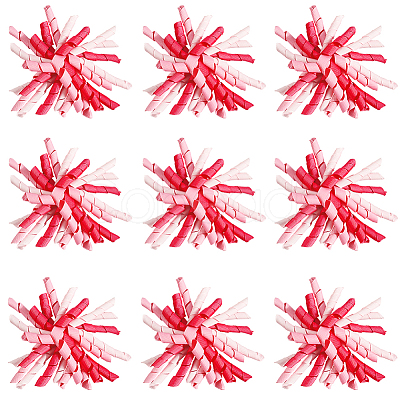 Polyester Self-Adhesive Curly Bows Gift Wrap Accessory DIY-WH20013-58D-1