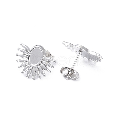 Non-Tarnish 304 Stainless Steel Stud Earring Finding EJEW-I285-01P-1