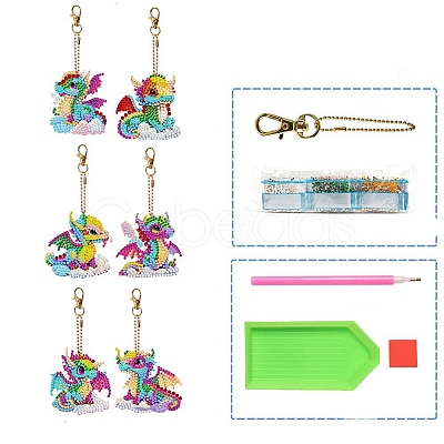 Dragon Diamond Painting Pendant Decoration Kits PW-WG35976-01-1
