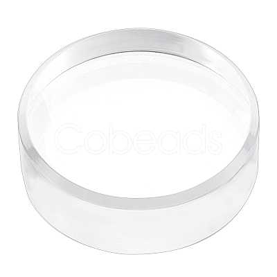 Flat Round Transparent Acrylic Display Bases AJEW-WH0245-20-1