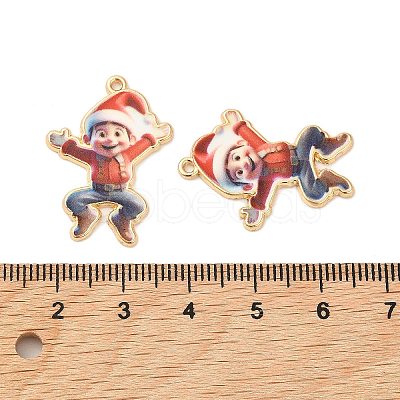 Christmas Alloy Enamel Pendants ENAM-K069-44D-G-1