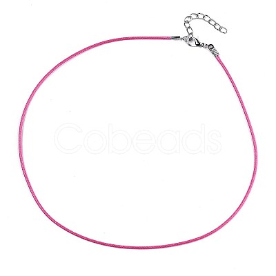 Waxed Cotton Cord Necklace Making LS-MAK-S034-010-1
