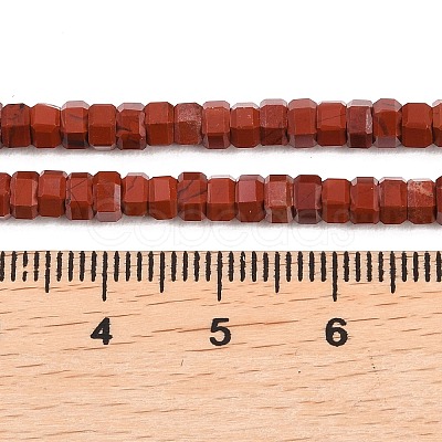 Natural Red Jasper Beads Strands G-G345-C19-2x4mm-1