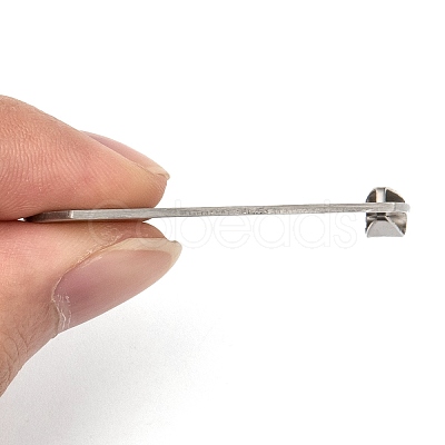 Non-Tarnish 201 Stainless Steel Rounded Rectangle Mirror Polished Finish Stamping Blank Tag Pendants LS-STAS-S030-03-1