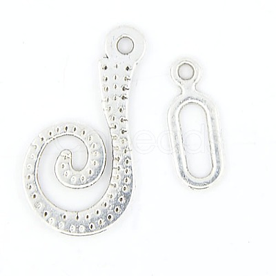 Tibetan Style Alloy Hook Clasps LS-LF5077Y-1