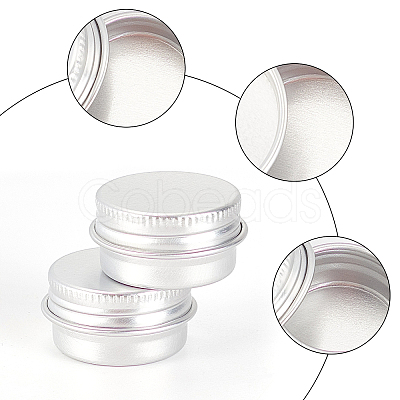 Round Aluminium Tin Cans LS-CON-WH0079-14-1