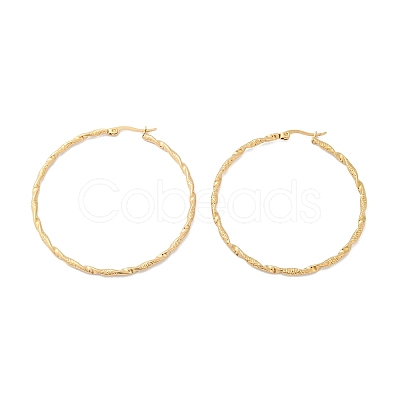 201 Stainless Steel Hoop Earrings EJEW-Q026-16G-D-1