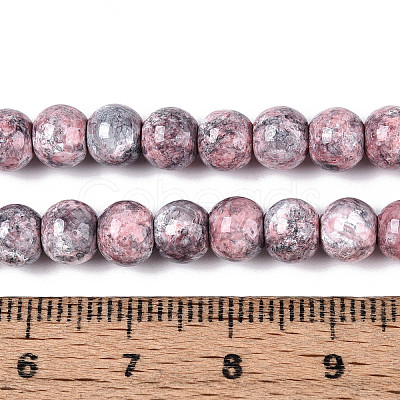 Baking Paint Glass Beads Strands DGLA-N016-6mm-03-1