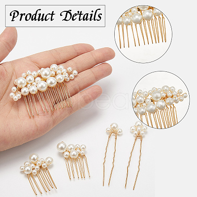 Iron Hair Sticks & Hair Combs OHAR-WH20008-06G-1