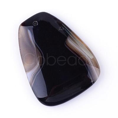 Natural Striped Agate/Banded Agate Pendants G-S208-07-1