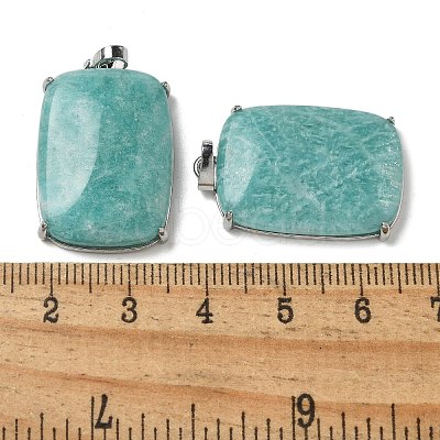 Natural Amazonite Pendants G-Z070-01P-02-1
