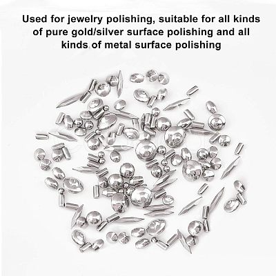 304 Stainless Steel with 201 Stainless Steel Polished Beads STAS-WH0016-05P-1