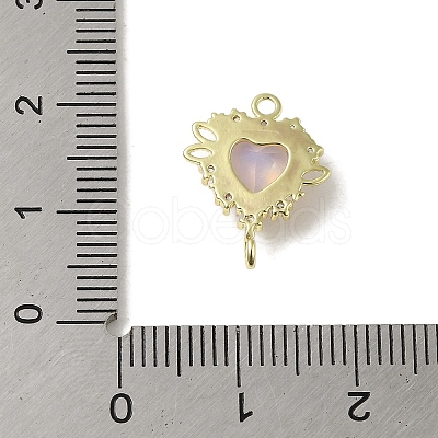 Brass Micro Pave Cubic Zirconia Pendants KK-K371-05G-1