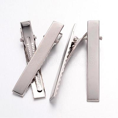 Iron Flat Alligator Hair Clip Findings X-IFIN-S286-57mm-1