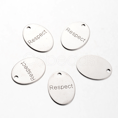 Non-Tarnish Spray Painted 201 Stainless Steel Pendants STAS-I048-L05-1