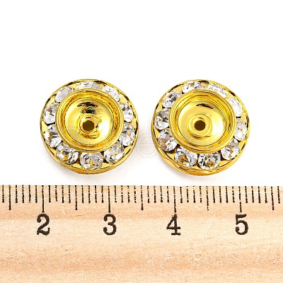 Brass Rhinestone Beads RB-F035-02-1