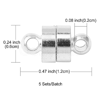 Brass Magnetic Clasps KK-YW0001-57S-1