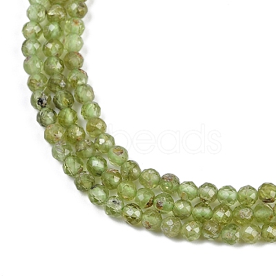 Natural Peridot Beads Strands G-F509-12-3mm-1