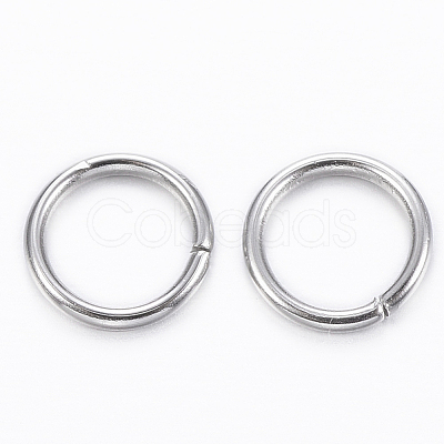 Tarnish Resistant 304 Stainless Steel Open Jump Rings STAS-H555-10P-1