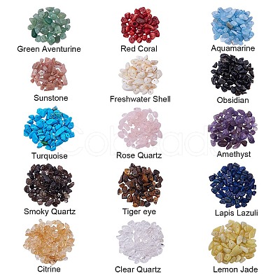 Gemstone Chips Beads G-PH0034-03-1