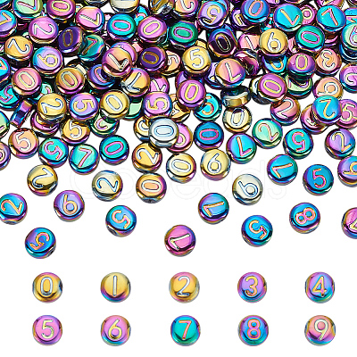150Pcs 10 Colors Electroplate Glass Beads GLAA-AR0001-79A-1