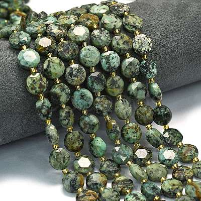 Natural African Turquoise(Jasper) Beads Strands G-C116-A154-01-1