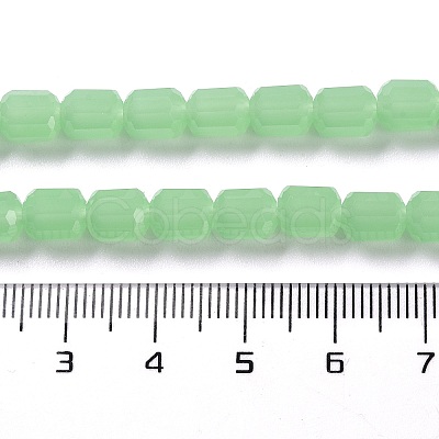 Imitation Jade Glass Bead Strands GLAA-G112-02B-1