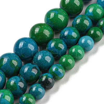 Synthetic Chrysocolla Beads Strands X-G-L529-B01-4mm-1