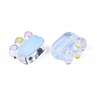 Transparent Acrylic Beads ACRC-S039-08-1