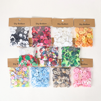 Resin Buttons BUTT-WH20002-07G-1