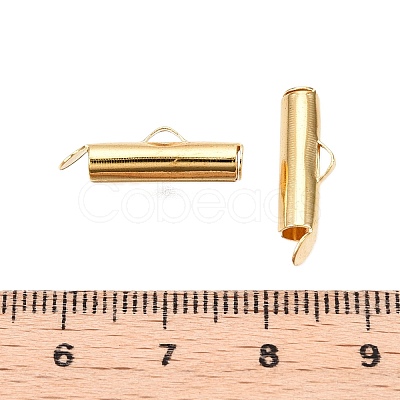 Iron Slide On End Clasp Tubes IFIN-R212-1.6cm-G-1