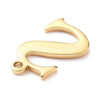 PVD Vacuum Plating 304 Stainless Steel Charms STAS-H112-S-G-1