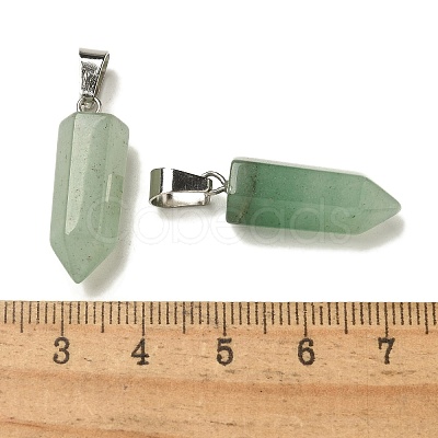 Natural Green Aventurine Pendants G-Z067-07P-13-1